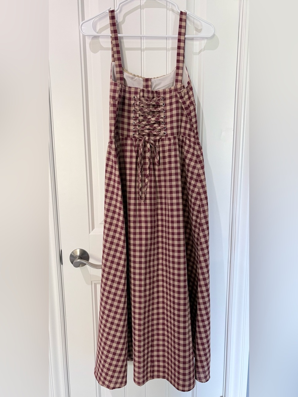 Cider Cotton-Blend Square Neck Maxi Dress - Picture 5 of 7
